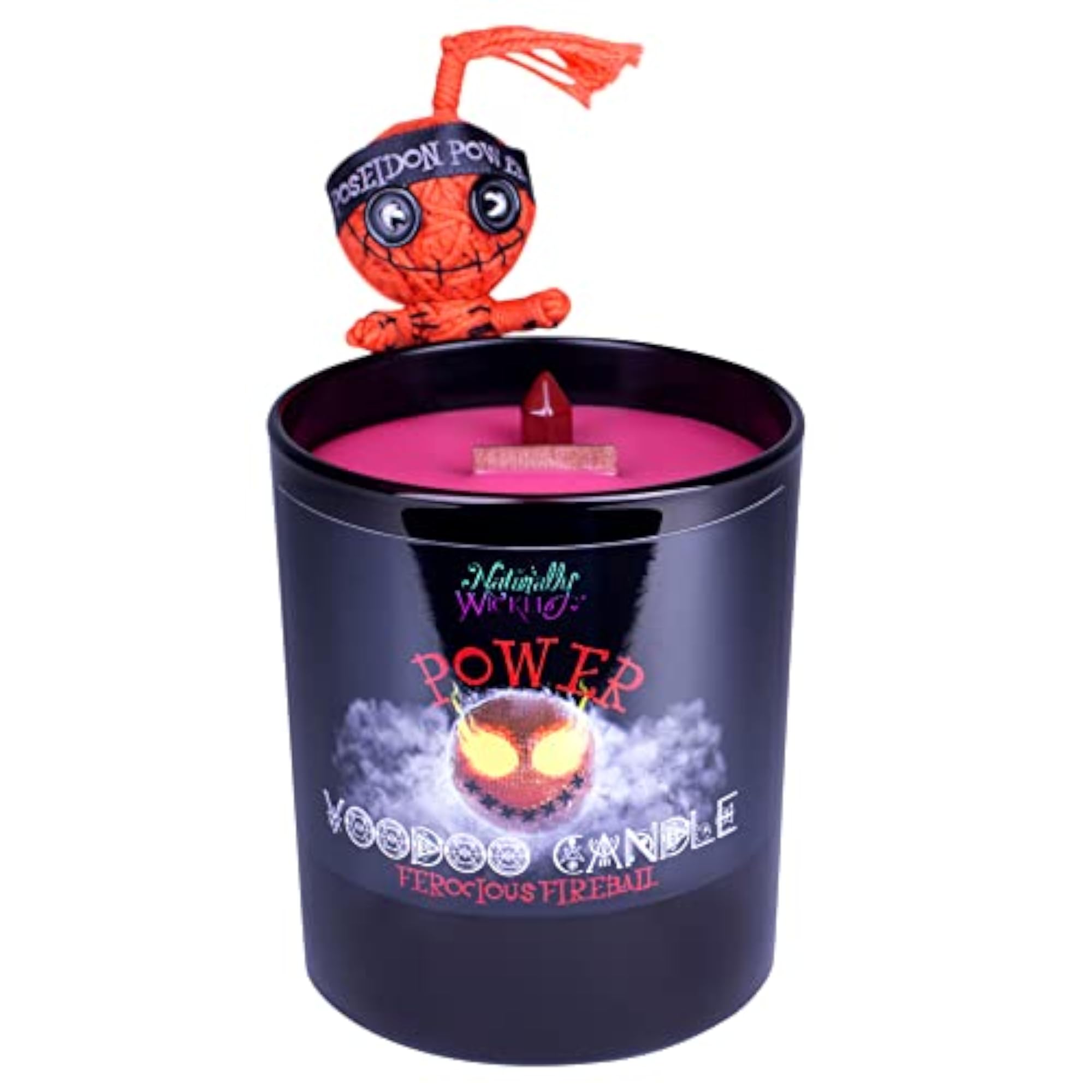 Voodoo Power Candle with Voodoo Doll & Crystal Stick
