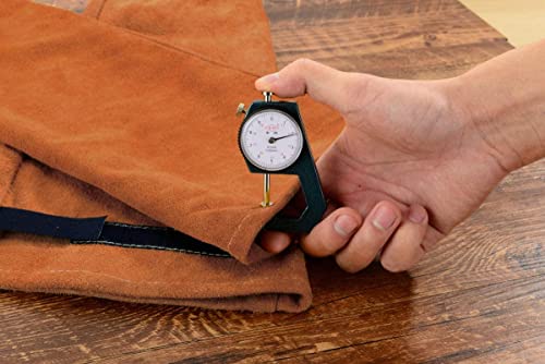 QeeLink Leather Welding Sleeves with Non-Stick Liner, Heat & Flame Resistant Arm Protection Gardening Sleeves, Cowhide Leather Work Sleeves for Men&Women, 1 Pair, 22cm × 49cm (Brown-Large)