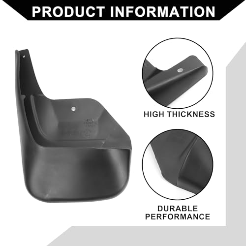 Image of Mud Flap Splash Guard with Mount Accessories for GMC Envoy SLE L6 4.2L Sport Utility 2002-2009 / Front & Rear Side Mud Guards /Durable / 1 Set