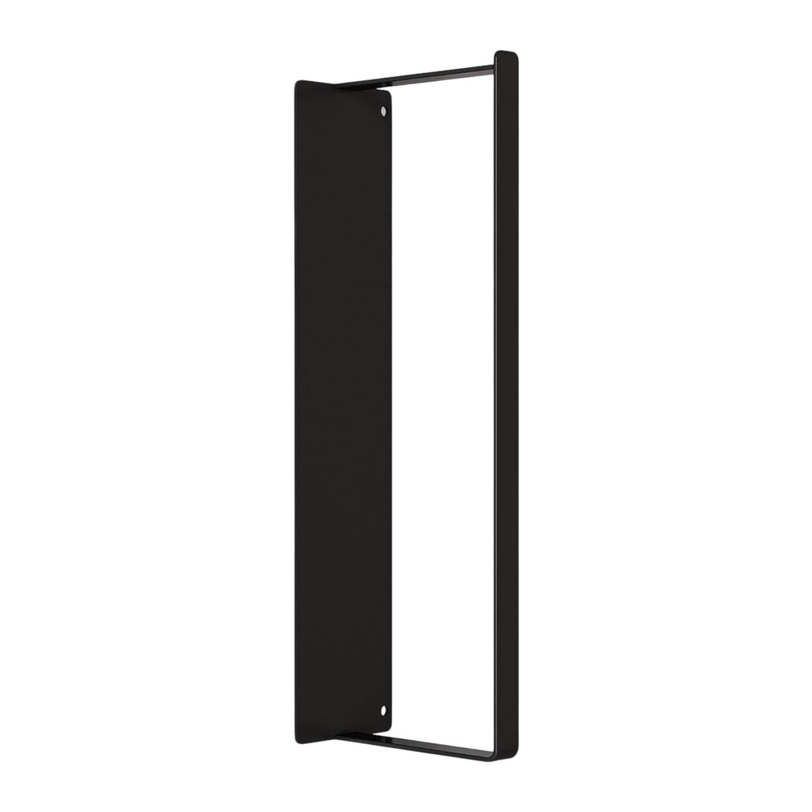 Laundry Side Rack Bathroom Clothes Hanging Rack Sturdy Punch Easy Installation Storage Rack Hanger Shelf for Bedroom Black