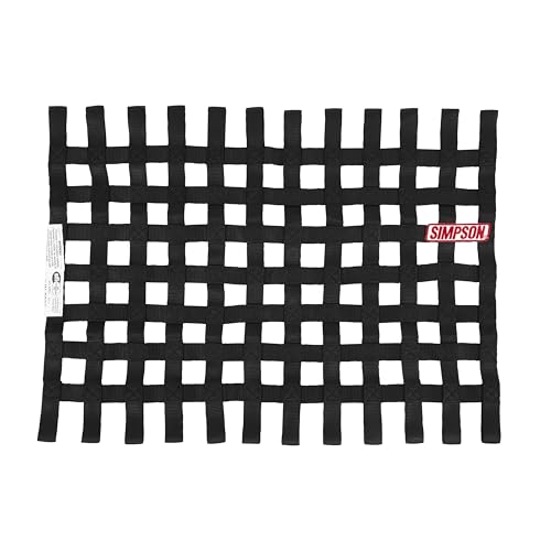 Simpson Racing 36002BK Window Net - SFI 27.1-18 X 24 Rectangle - Black - Each