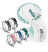 Amazon | ダイモ テープ 9mm 黒・赤・青・黄・緑 白文字 長さ3m dymo