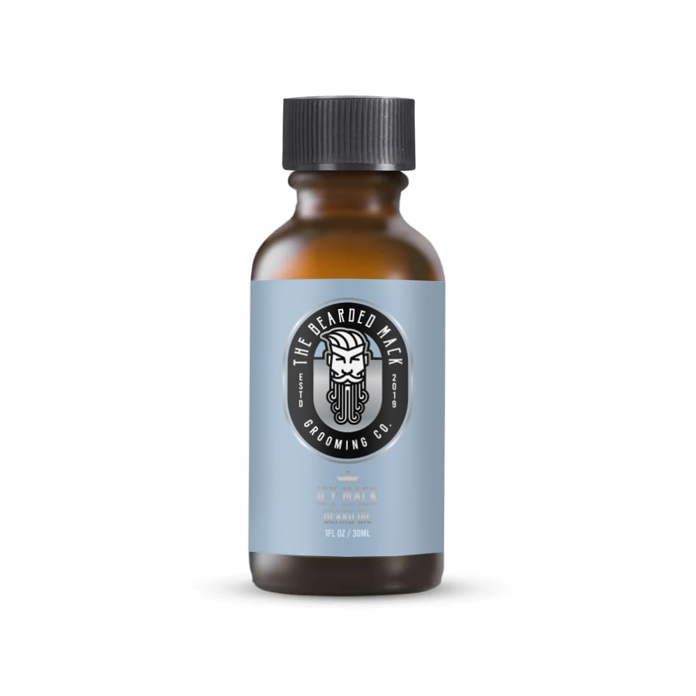 Bearded Mack Premium Beard Oil The Icy Mack Peppermint