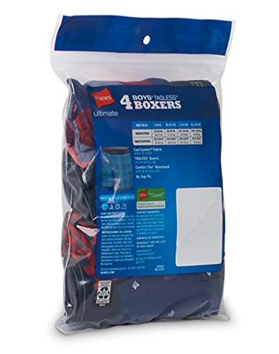 Hanes Boys' Boxer Briefs W/Comfortsoft Waistband, Assorted 4-Pack3