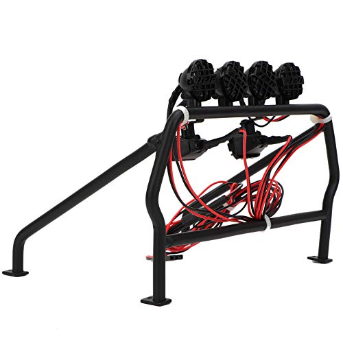 Cage à roulettes RC anti-choc et éclairage Axial SCX10