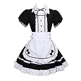 maid cosplay XXL: Büste: 40,5 Zoll, Taille: 35,4 Zoll, Material: Polyster-Faser, die weich und angenehm zu fühlen ist. es ist auch ein gutes Geschenk für Anime-Liebhaber, Halloween, Schuluniform, Cosplay, Kinder, Studenten