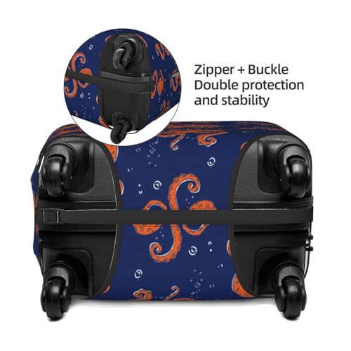 Octopus Print Washable Luggage Cover - Fashion Suitcase Protector Fits 18-32 Inch Luggage4