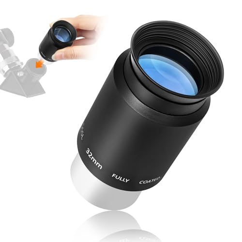 Oculaire 1.25" 32MM Plössl Astromania aux lentilles traitées pour une netteté optique absolue