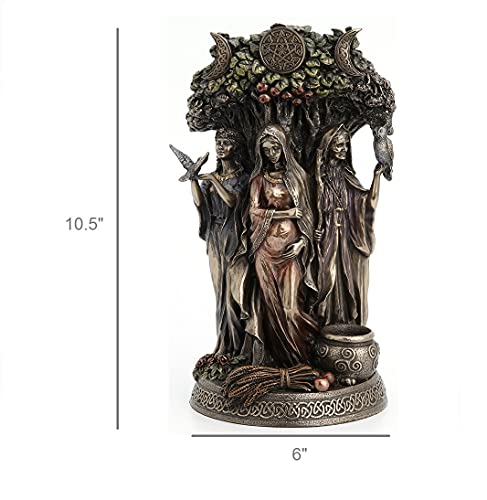 Resin Statues Danu Irish Triple Goddess Of The Tuatha De Danann Bronze Finish Statue 6 X 10.5 X 5 Inches Bronze #TOP1