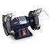 Produktbild EBERTH 125 mm Doppelschleifmaschine (150 Watt, 1x Grob- und 1x Feinschleifscheibe, Funkenschutz, Werkzeugauflage, Antivibrationsfüße)