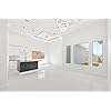 BUILDMART - 12x12 Modern AC Vent Cover - Decorative White Aluminum Air Vent - Standard Linear Slot Diffuser - Heating and Cooling Register Grille for Ceiling, Walls & Floors - Texas Buildmart