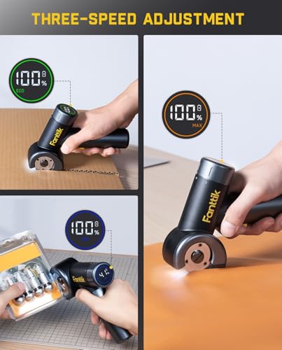 Fanttik E1 Max 3.7V Mini Electric Screwdriver & C8 Nano 3.7V Cordless Electric Scissors with LED Display