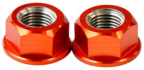 DURA-BOLT リコイルフランジナット M10xP1.25 W19mmxH11mm オレンジ 2個セット RFN1002OR