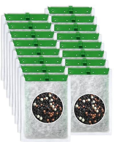 Cunina 16-Pack Upgraded 5-Stage Filtration Filter Cartridges Large Compatible with Tetra Filter Cartridges 20i 40i/ IQ 20 30 45 60/ PF20 30 40 60, Fish Tank Filters for Whisper Filter