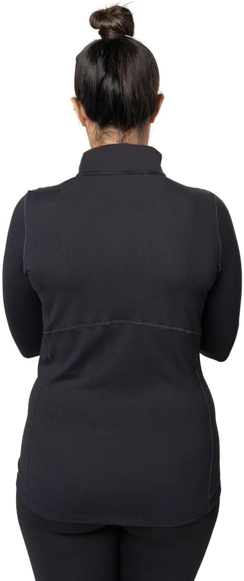 Hot Chillys Women's Clima-Tek Zip T Breathable Moisture-Wicking Midweight Relaxed Fit Base Layer - Image 4