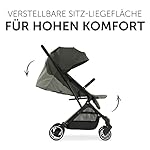 hauck Reise Buggy Travel N Care, für Kinder, bis 25 kg Belastbar, Leicht, Kompakt, Komfortable Sitz-/Liegefunktion, Leichtlaufräder, Federung, UV-Schutz 50+, Einhändig Klein Faltbar, Olive Grün