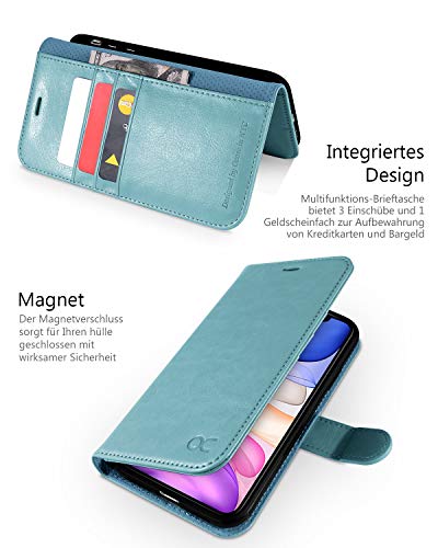 Ocase iPhone 11 Hülle – Handyhülle mit Kartenfächern und Standfunktion