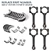 BTSCAR GM2.4L Engine Rebuild Overhaul Kit Fit for Chevrolet Equinox, Buick Regal Verano, GMC Terrain, Saturn, With Replace Head Gasket Set & Connecting Rod 12578324 12654958 ES72196