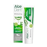 Aloe Dent Whitening Aloe Vera Toothpaste with Fluoride , Natural Action, Vegan, Cruelty Free , SLS Free, Naturally White, Healthy Gums , 100 ml