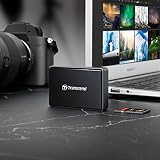 Transcend czytnik kart USB 3.1 Type-A 3-w-1 dla kart SDHC, SDXC, SD, microSDHC, microSDXC, microSD, CompactFlash i UHS-II (TS-RDF9K2) Czarny