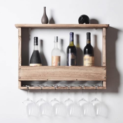 Soporte de vino de madera para pared miniatura 3