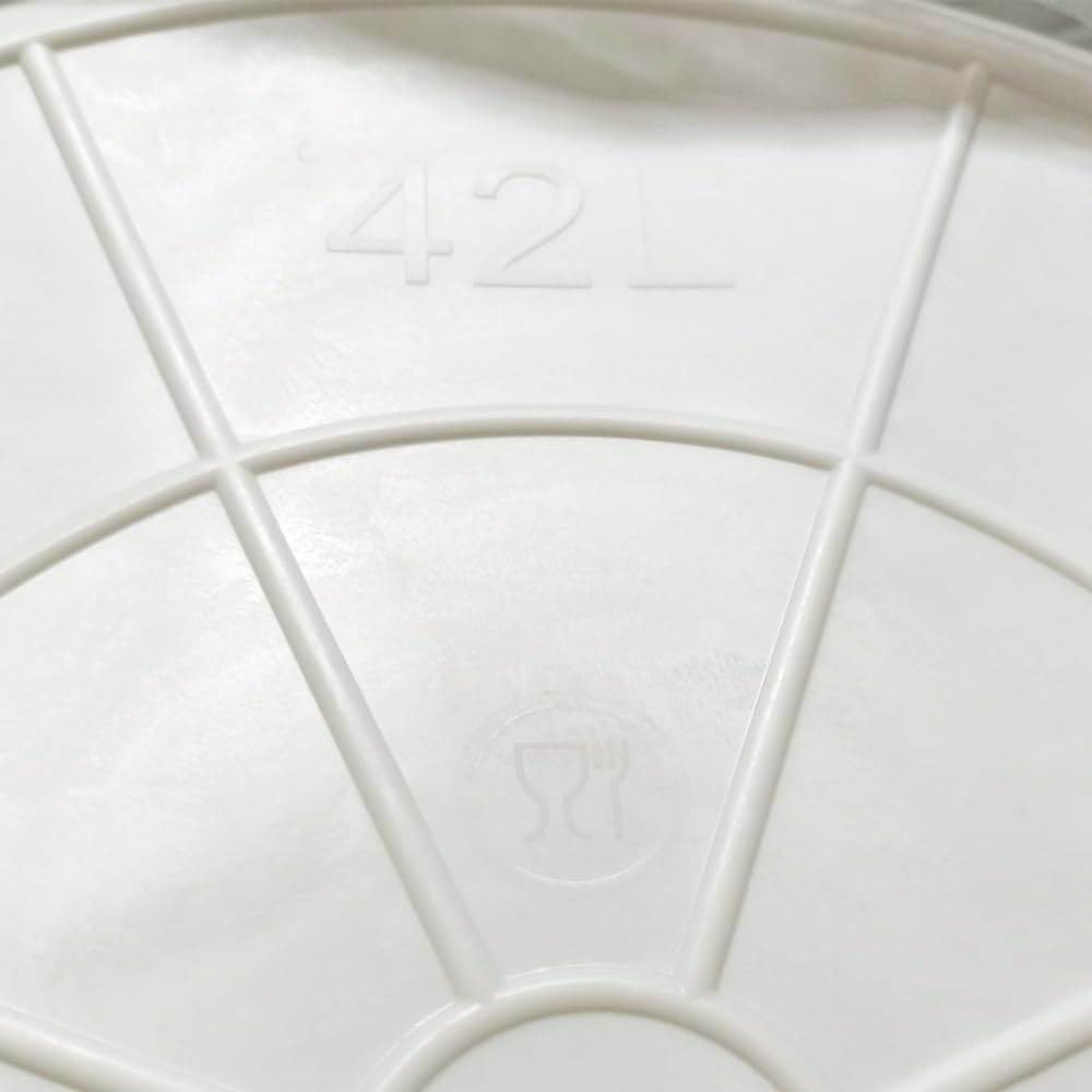 Pack 12 Capazos Blancos 42L Uso Alimentario Sin BPA Cocina y Hostelería | Hecho en España. Cumple Normativa Europea alimentaria. Resiste uso profesional intensivo en cocinas, restaurantes, cámaras