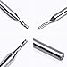 HQMaster 10-Pack End Mill Milling Cutter 1.5mm Cutting Dia. Spiral Router Bits CNC Bits 1-Flute Single Edged Cutting Engraving Bits Tungsten Steel 6mm Flute Length, 38.5mm OAL