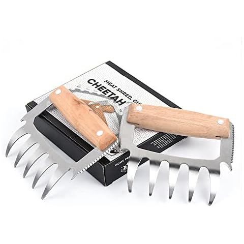 Hairao BBQ Grill Claws Stainless Steel Pulled Pork Chicken Shredder Claws Tool Metal Cooking Smoker Accessories Barbecue Birthday Gifts Ideas for Men Women Dad BBQ Enthusiasts Cover