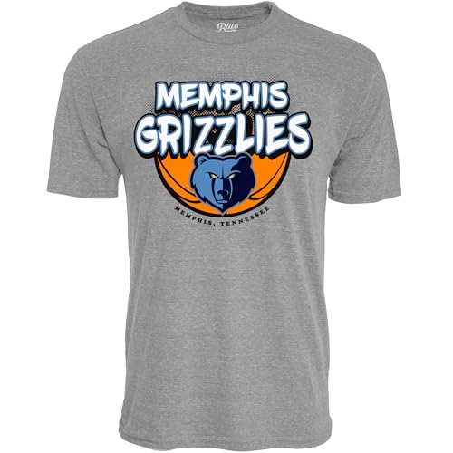 Memphis Grizzlies NBA Officially Licensed Tri-Blend T-Shirt Heather Gray, Large