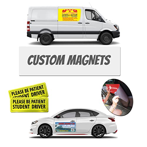 Customized Magnets | Custom Car Bumper Magnets and Decals Customized | Custom Magnetic Signs for Vehicle | Custom Fridge Manget | (12