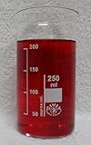 25 ml ohne Teilung !! Becherglas, hohe Form, Boro 3.3 (250 ml = ø 60 x 120 mm)