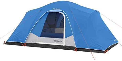 Columbia Tent - Dome Tent | Easy Setup 8 Person Camping Tent with Rainfly for Outdoors | Best Camp Tent for Hiking, Backpacking, & Family Camping