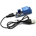 DZS Elec 5V-30V 1 Channel Wilde Voltage 0-24s Adjustable Delay Internal/External Trigger Relay Board with Timer Delay Conduction Delay Circuit Switch with USB to Micro USB Power Line