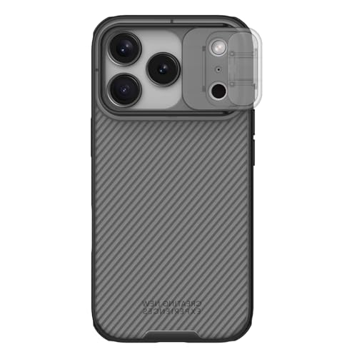 Image of Nillkin Case for Apple iPhone 17 Pro (6.3 inch Inch) CamShield Pro Camera Slider Double Layered Protection TPU + PC (Corner Impact Air Bags) Transparent Black Color