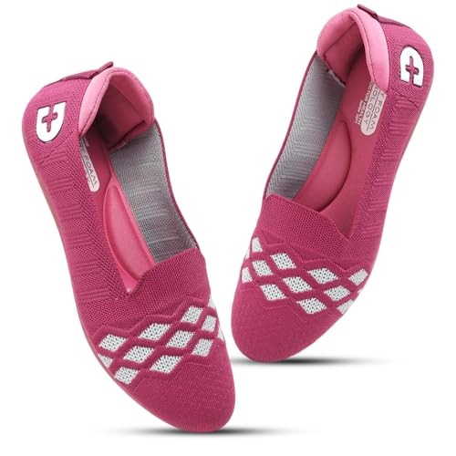 Image of Doctor Health Super Stylish Comfortable Classy Knitted Design Ballerina | Premium Look Flat Jutis | Non Slip Lightweight Shoes Bellies for Women | Dailywear Flat Bellies | Trendy Women Jutis Bellies