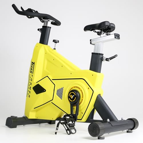 Image of Spinning bikeExercise Bike,Indoor Cycling Bike with Heavy Flywheel, Comfortable Seat Cushion, Silent Belt Drive, LCD Monitor for Home Gym Cardio Workout Training