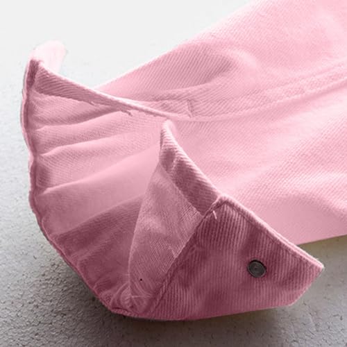 Cazadora vaquera corta mujer con bolsillos grandes chaqueta colorido sólido 2