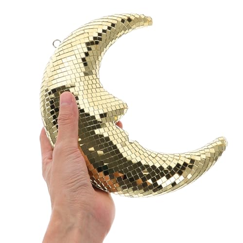 Lune disco suspendue de qualité miroir brillant décoration raffinée fêtes