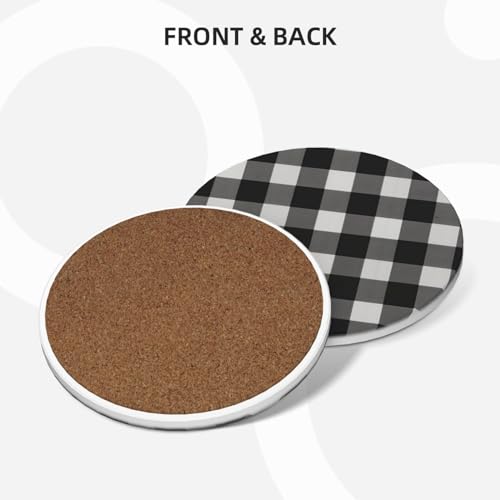 Dessous de verre anti-rayure céramique absorbante avec support - 3