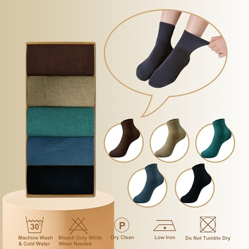 Image of Womens Athletic Cotton Quarter Crew Socks - Just Right Thickness, Soft & Breathable, Value 5 /7 Packs for Gym