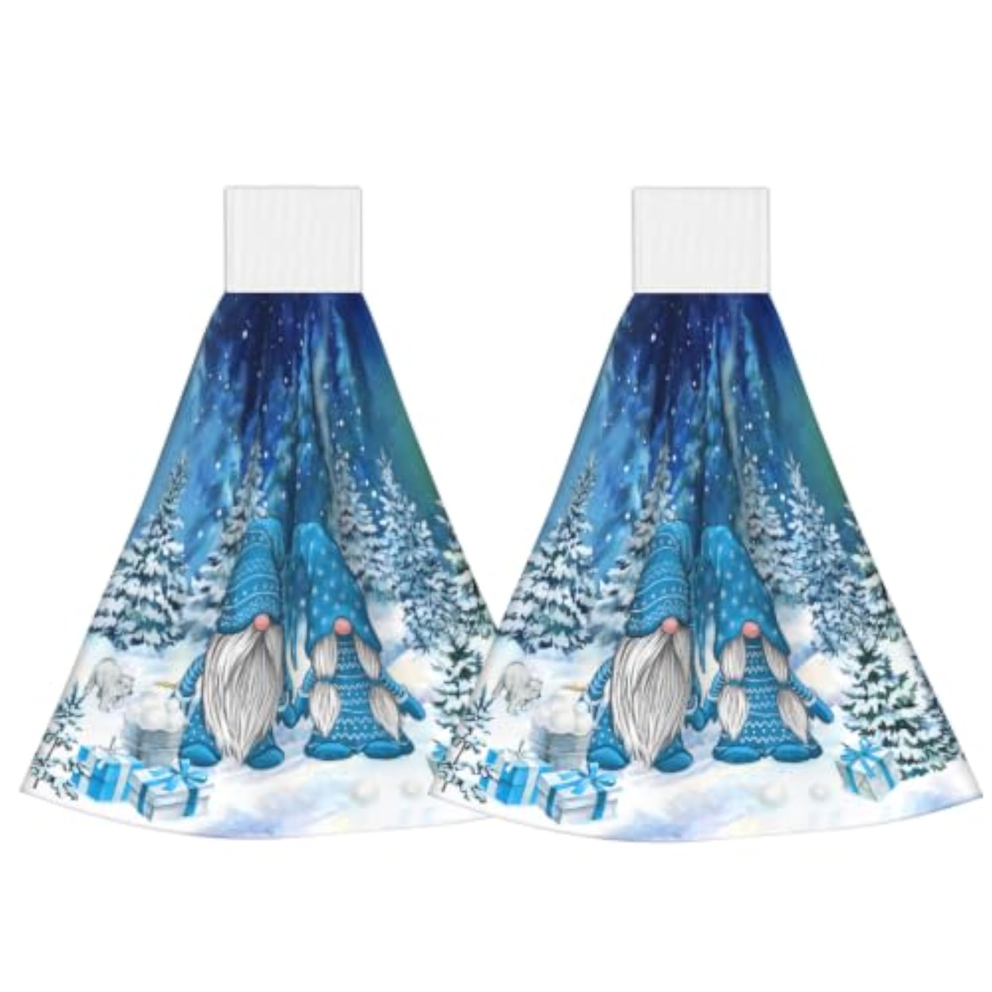Winter Gnomes Hand Towels Set of 2