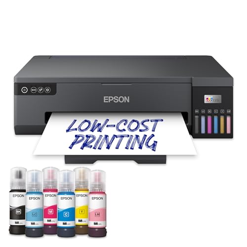 Epson EcoTank ET-18100 ET 18100 ET18100 Imprimante Couleur Jet d'encre Its A3 5760 x 1440 dpi jusqu'à 8 ppm (Mono) / jusqu'à 8 ppm (Couleur) Capacité : 80 Feuilles - USB, Wi-FI