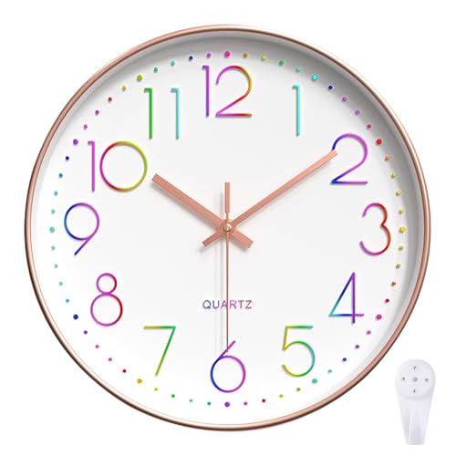 La mejor selección de Reloj Tumblr los 5 más buscados. 47 Spardar Reloj Pared, 12 Pulgadas Reloj de Pared de Cuarzo Silencioso, NoMeros AraBigos Coloridos FaCiles de Leer, Adecuados paraSala de Estar, Comedor, Aula Escolar(Blanco)