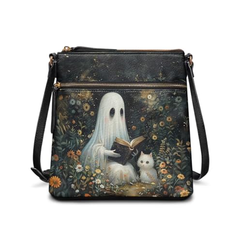 Image of Leather Purses for Women, Leather Hobo Bags for Women Travel Sling Purse Triple Zippered Pockets Shoulder Bag