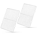 WILLBBQ Replacement for Barbecue Mesh, Stainless Steel BBQ Grates Grill Mesh Barbecue Grill Grilling Mesh Wire Cooking Net Barbecue Grilled Grids, 15.8 * 10.3 Inch, 2-Pack