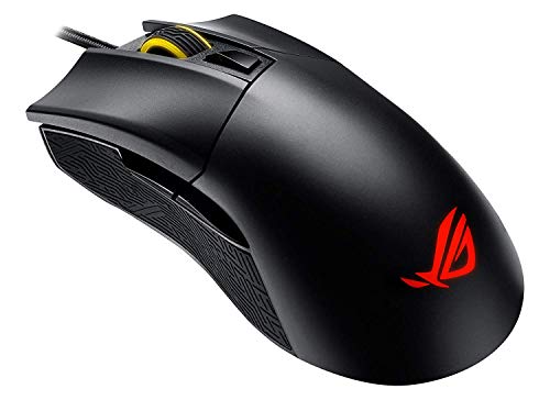 ASUS ROG Gladius II Origin Wired USB Optical Ergonomic FPS Gaming Mouse Featuring Aura Sync RGB, 12000 DPI Optical, 50G Acceleration, 250 IPS sensors and swappable Omron switches