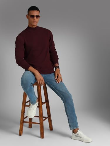 Image of HIGH Star Men's Cotton High Neck Sweater