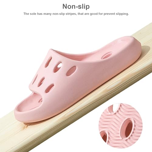 Shower Shoes for Women Men, Premium Quick Drying Shower Slippers Non-Slip Pool Beach Comfortable Lightweight House Slippers with Drain Holes3