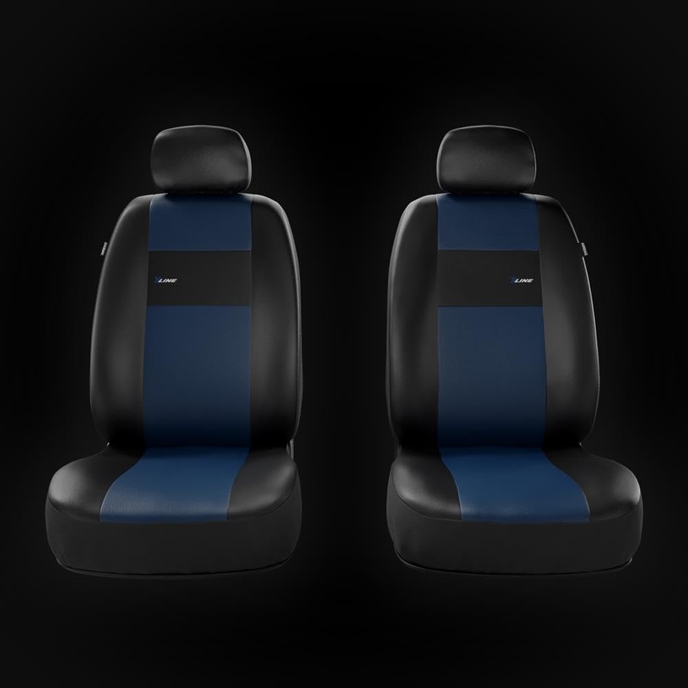 Mossa Fundas Asientos Coche aptas para Renault Kangoo 1997-. 2XL-BL | I, II, III - Furgoneta