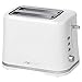 Produktbild Clatronic TA 3554 2-Scheiben-Toaster, Cool Touch-Gehäuse, stufenlos einstellbarer Bräunungsgrad, Brötchenaufsatz abnehmbar, weiß/silber